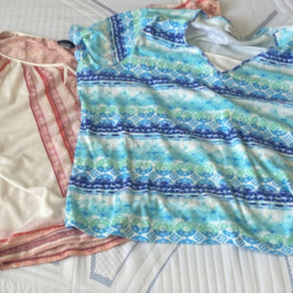 V NECK Short SLeeve BLOUSE TOP & Pink With Design Women Blouse 3XL Plus Size